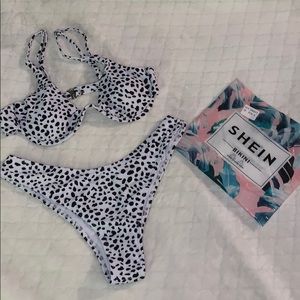 Dalmatian Print Black & White SHEIN Bikini!